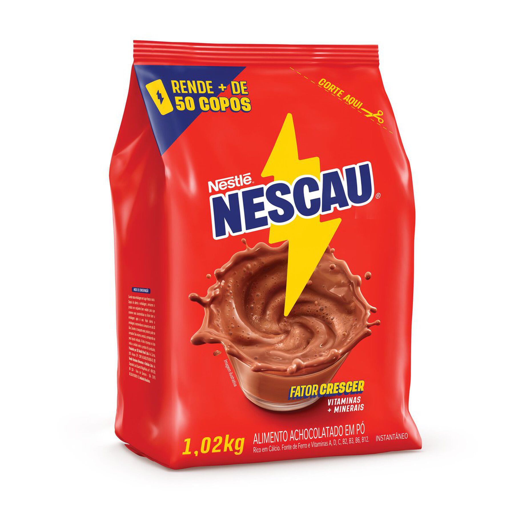 Achocolatado em Pó Nescau Nestlé Pacote 1,02kg