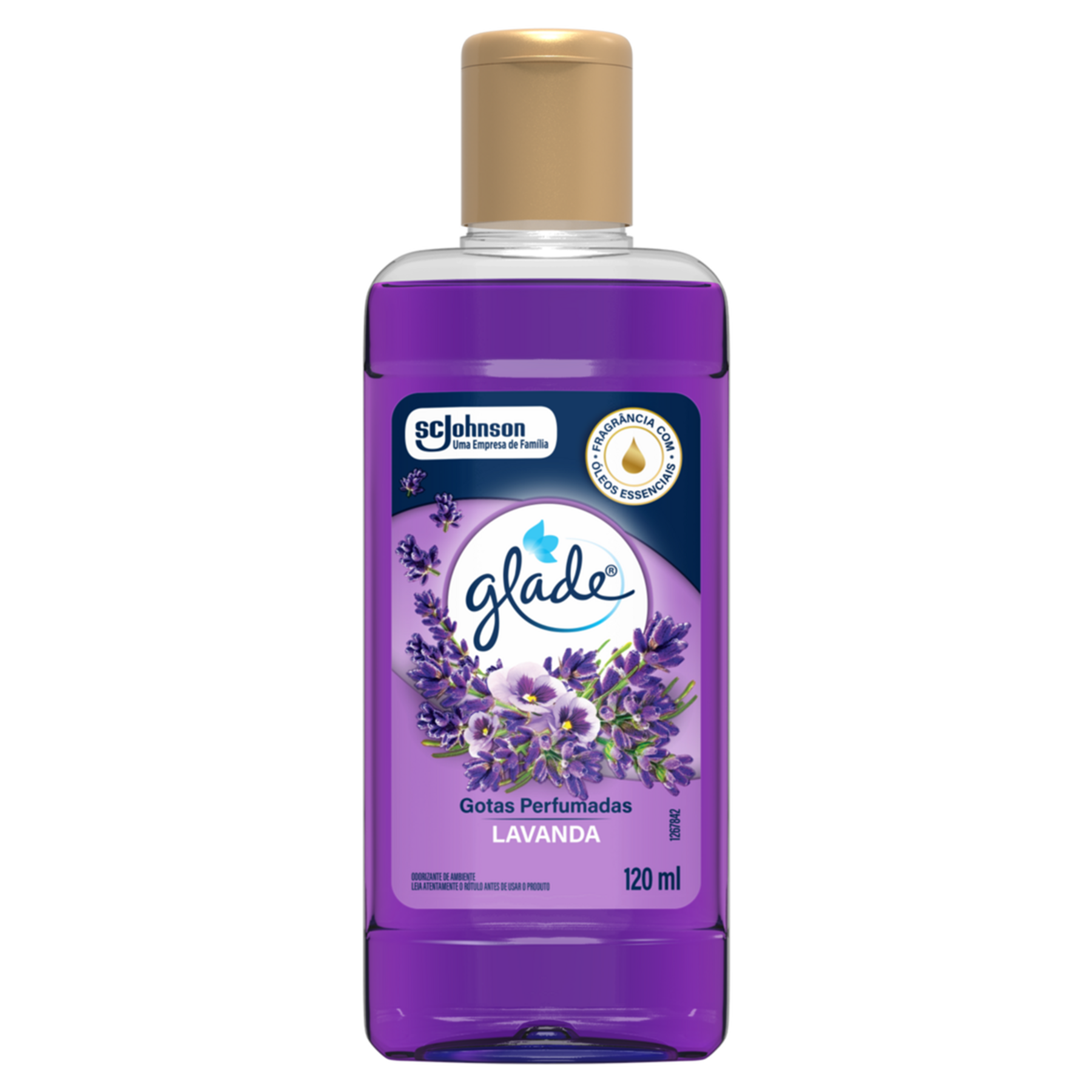 Odorizador de Ambiente Lavanda Gotas Perfumadas Glade Frasco 120ml