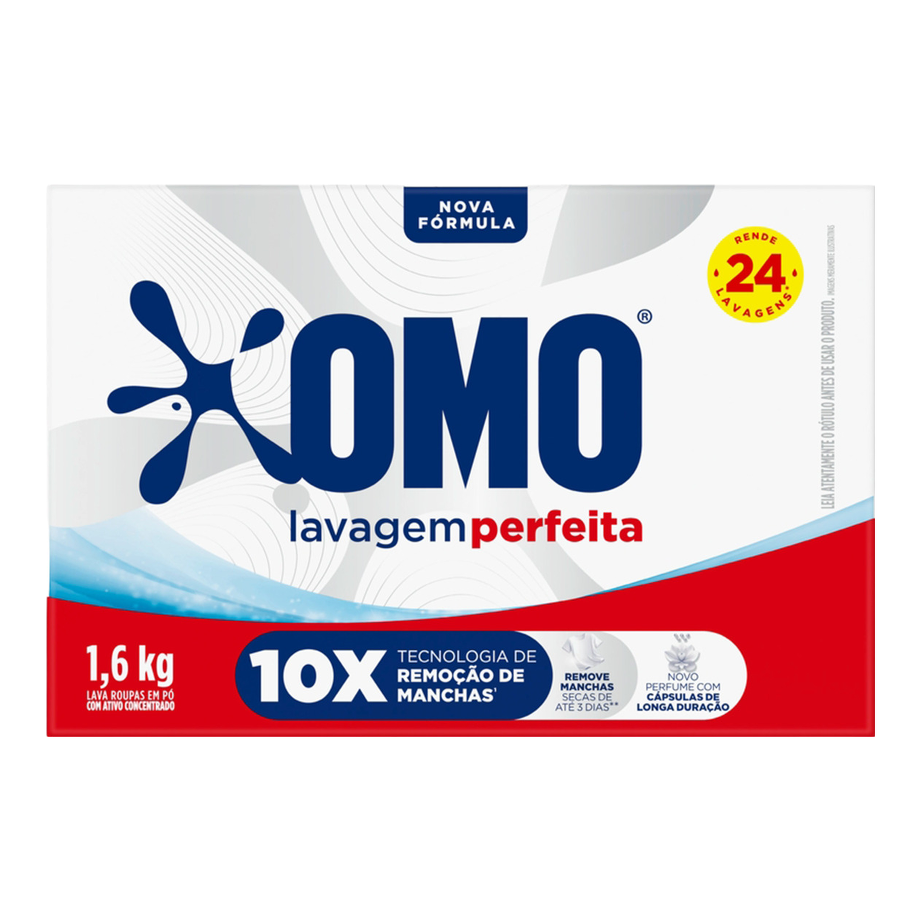 Sab&atilde;o em P&oacute; Omo Lavagem Perfeita Caixa 1,6kg