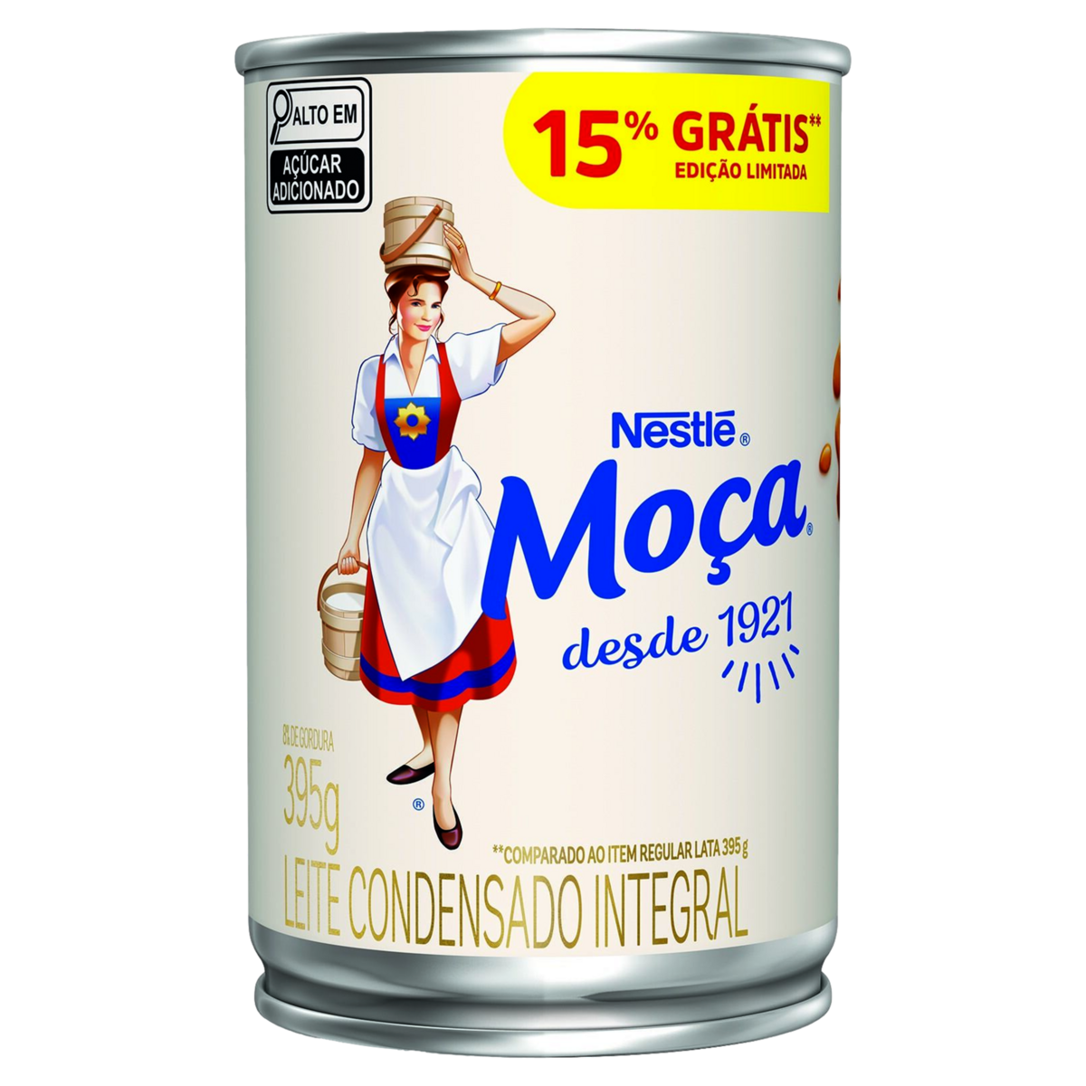 Leite Condensado Integral Mo&ccedil;a Lata 395g - Embalagem Pre&ccedil;o Especial