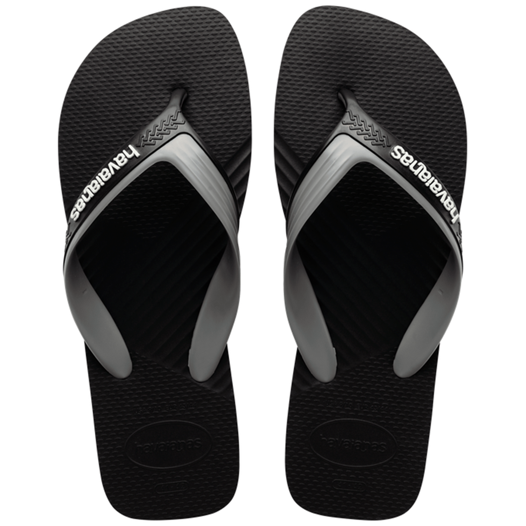 Sand&aacute;lia Dual Preta e Cinza Havaianas 37/38