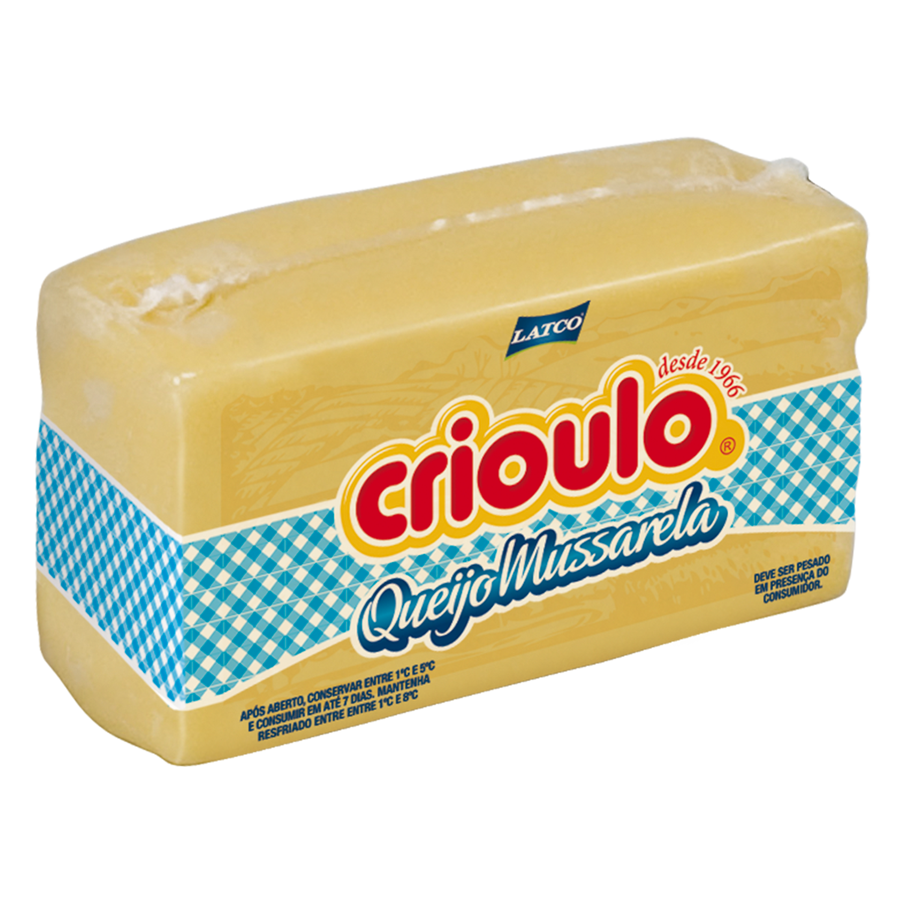 Queijo Mussarela Crioulo 500g
