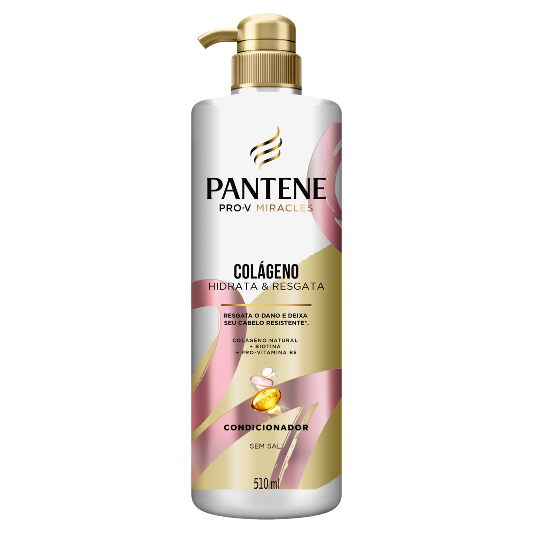 Condicionador Colágeno Hidrata e Resgata Pantene Frasco 510ml Pump