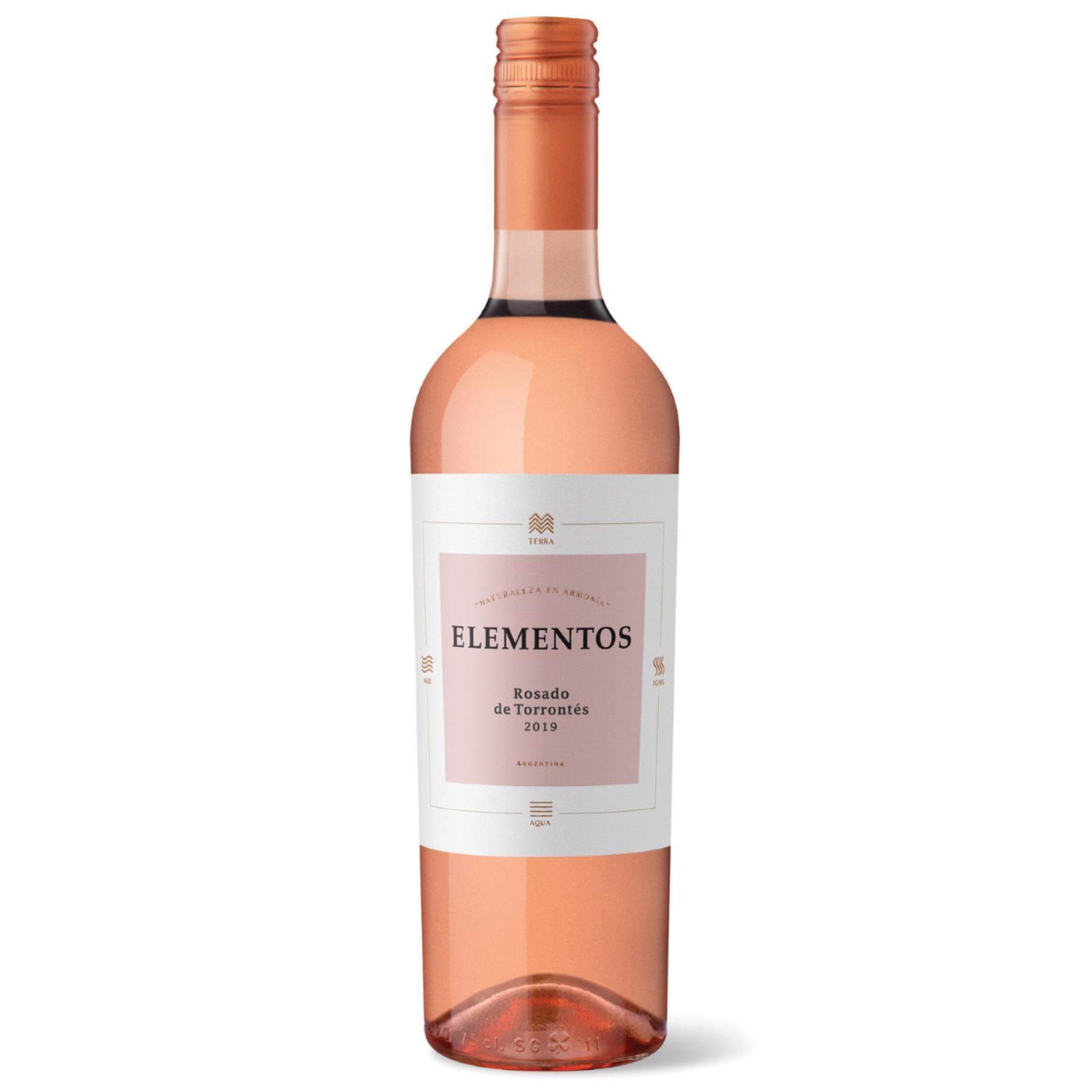 Vinho Ros&eacute; Rosado de Torront&eacute;s Elementos Garrafa 750ml