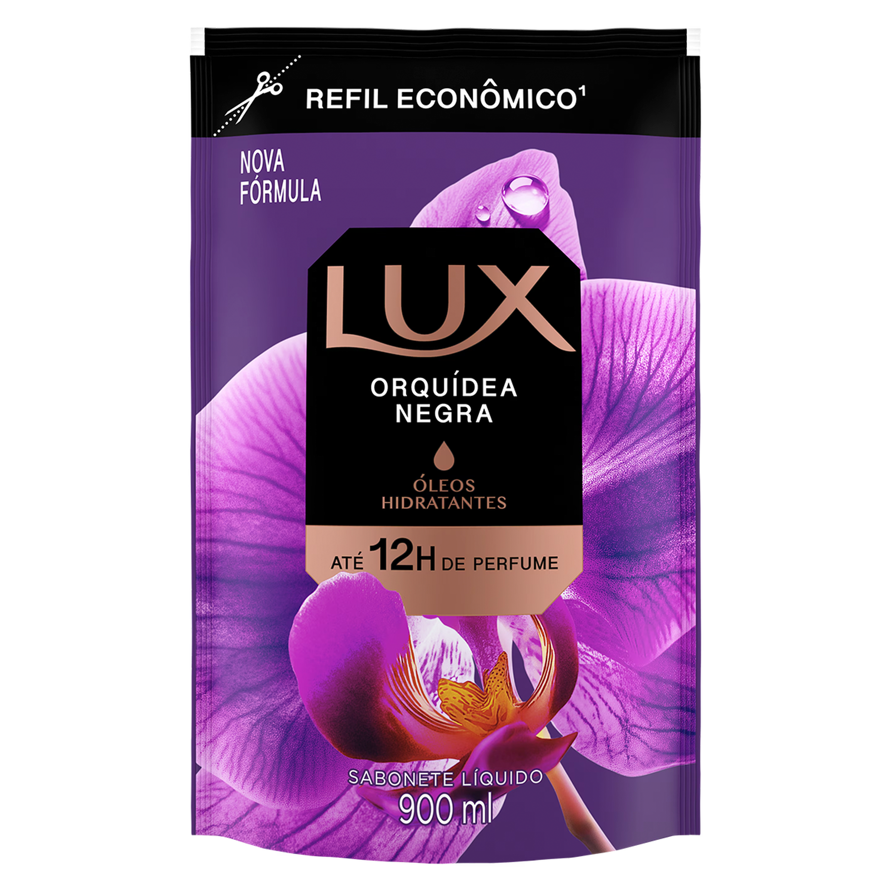 Sabonete L&iacute;quido Orqu&iacute;dea Negra Lux Botanicals Sach&ecirc; 900ml