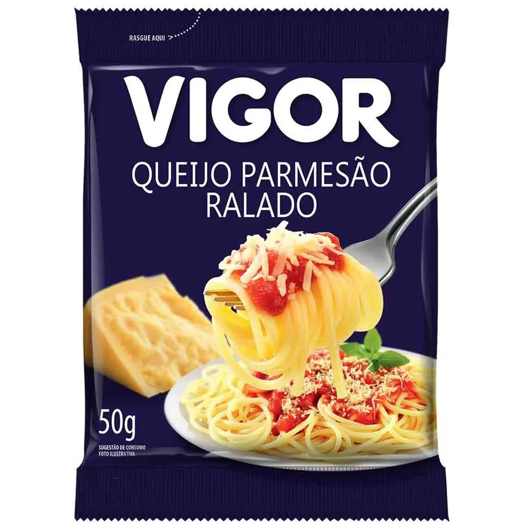 Queijo Parmesão Ralado Vigor Pacote 50g