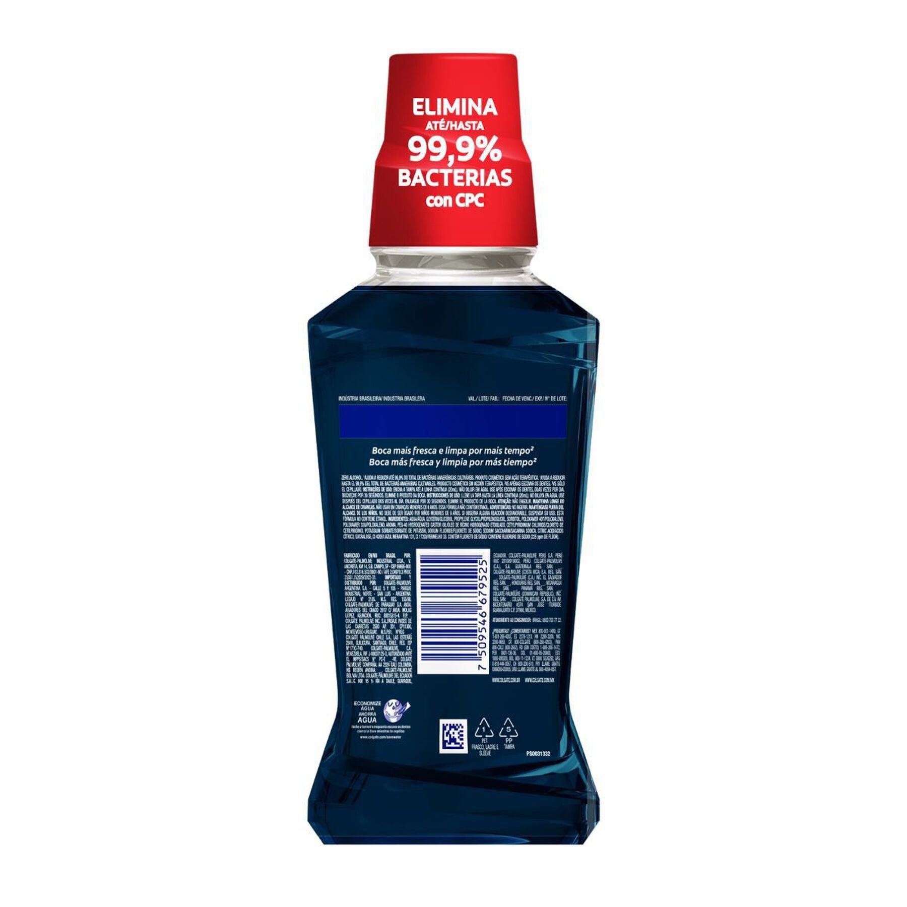 Enxaguante Bucal Zero Álcool Plax Odor Control Colgate Frasco 250ml