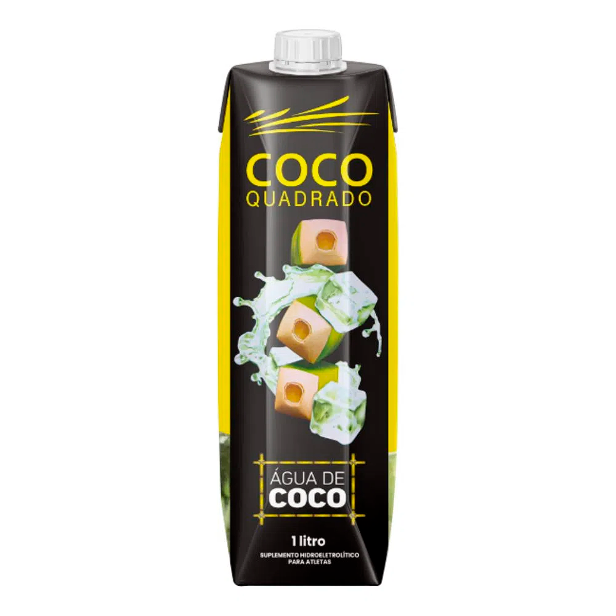 &Aacute;gua de Coco Reconstitu&iacute;da Coco Quadrado 1l