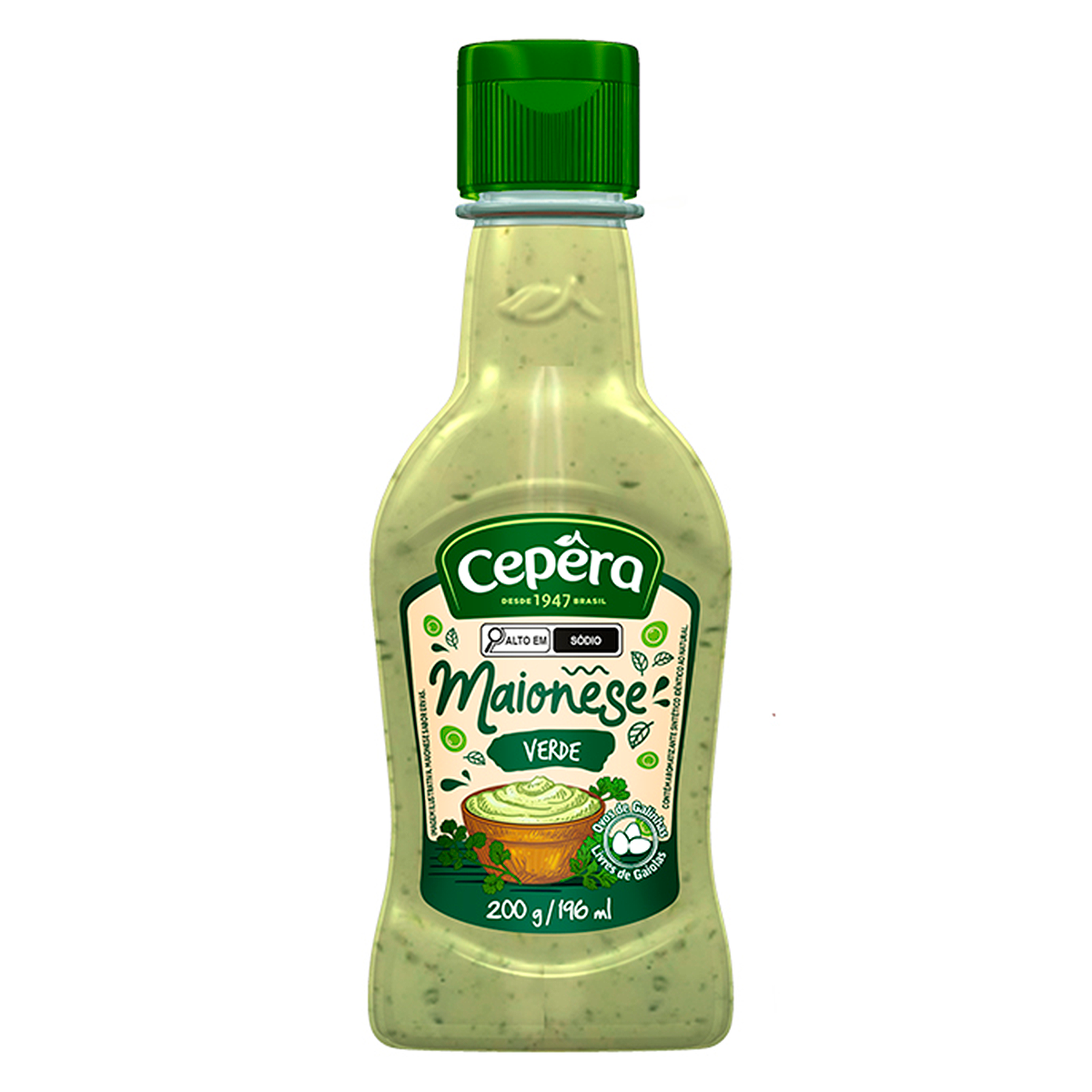 Maionese Verde Ervas Cepêra Squeeze 200g