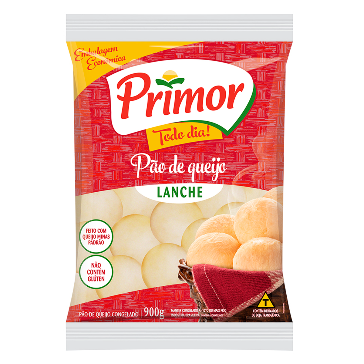 P&atilde;o de Queijo Lanche Primor Pacote 900g