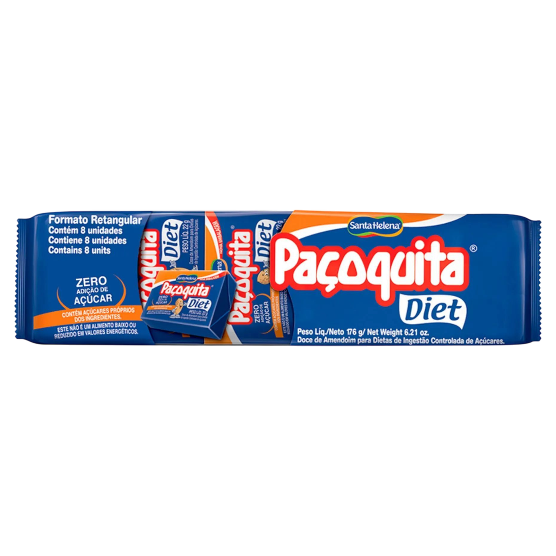Pa&ccedil;oca Diet Pa&ccedil;oquita Santa Helena 176g