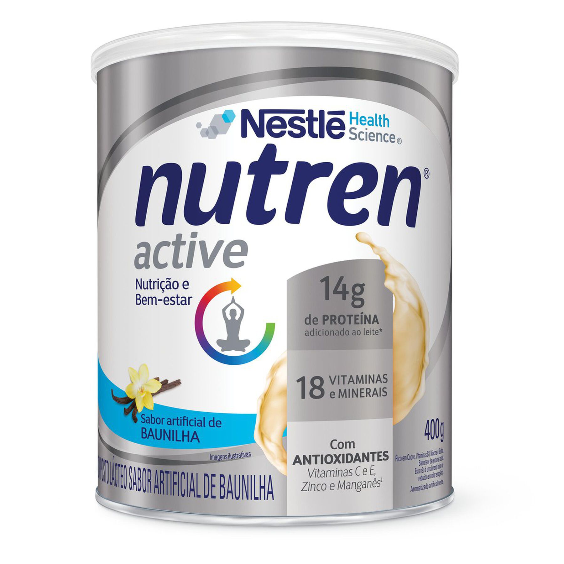 Complemento Alimentar Nutren Active Baunilha 400g&nbsp;
