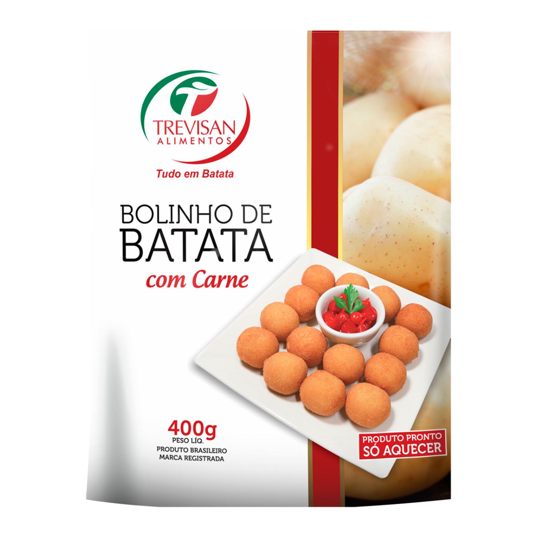 Bolinho de Batata com Carne Trevisan Pacote 400g