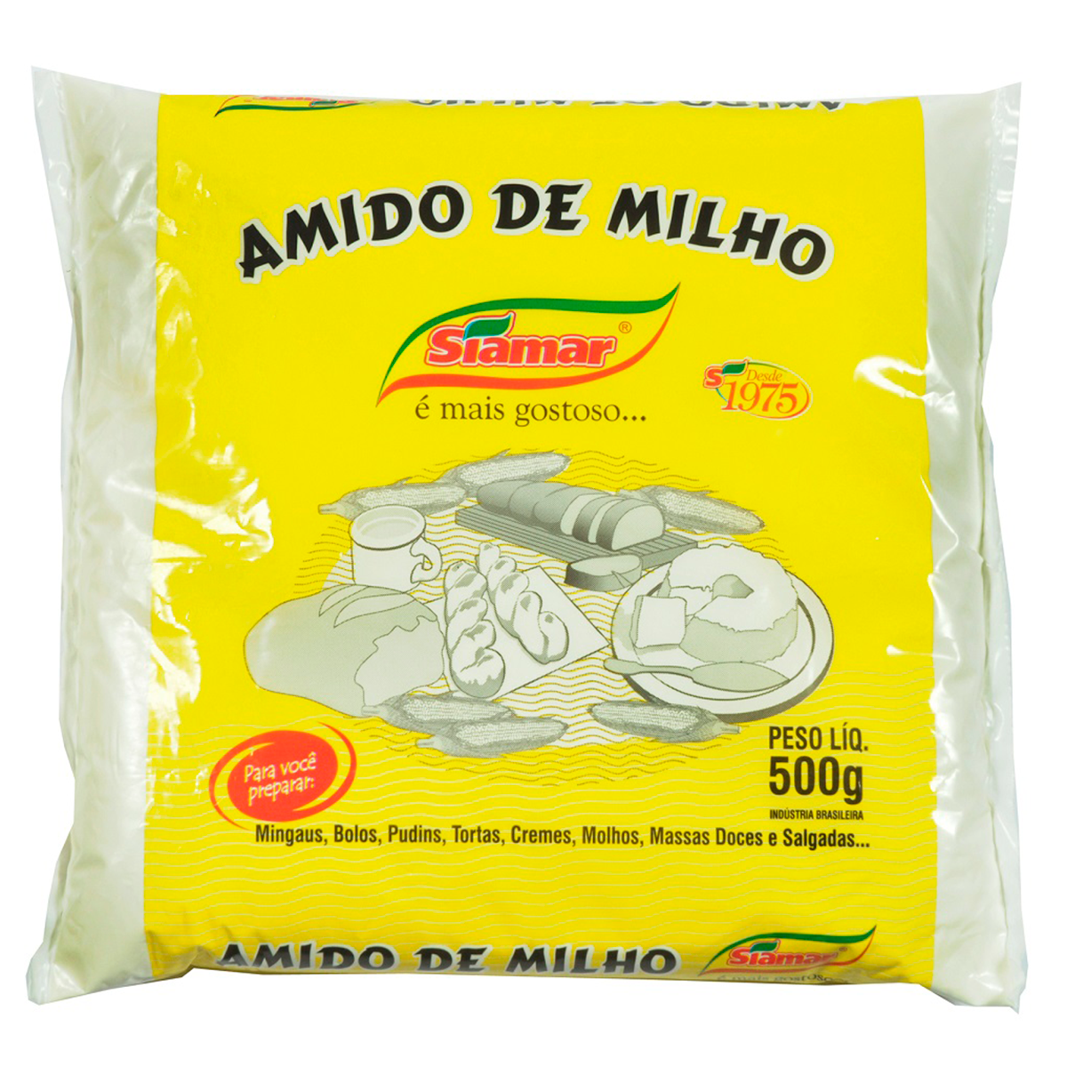 Amido de Milho Siamar Pacote 500g