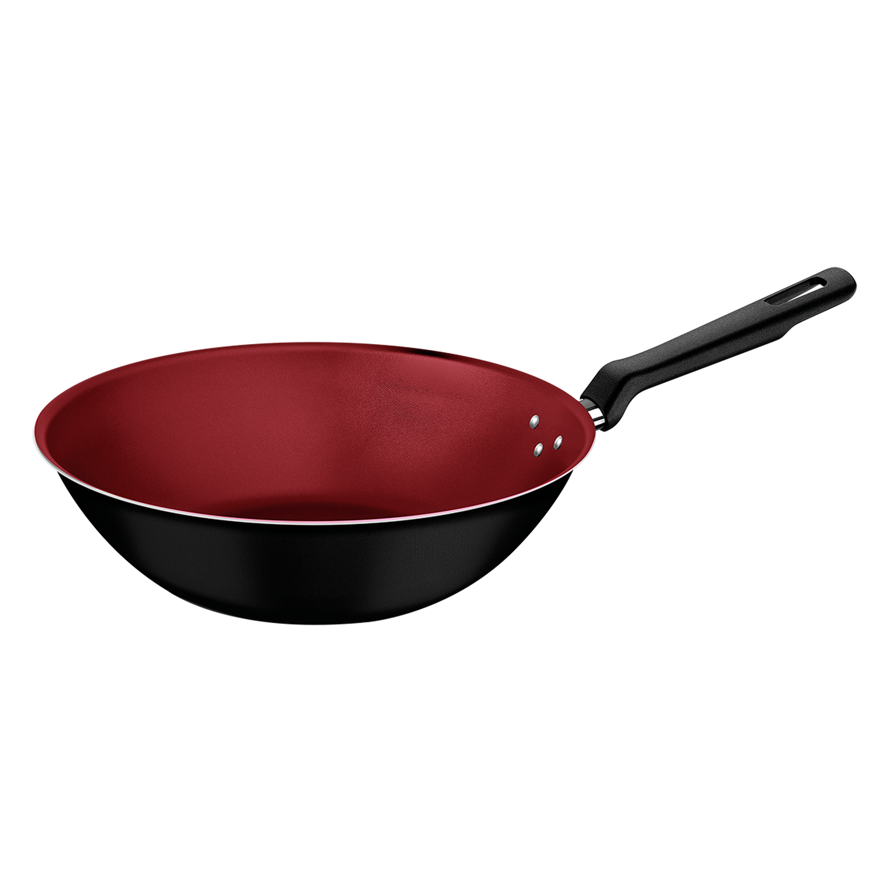 Panela Wok Loreto Tramontina Vermelha/Preta 28cm 3,6l