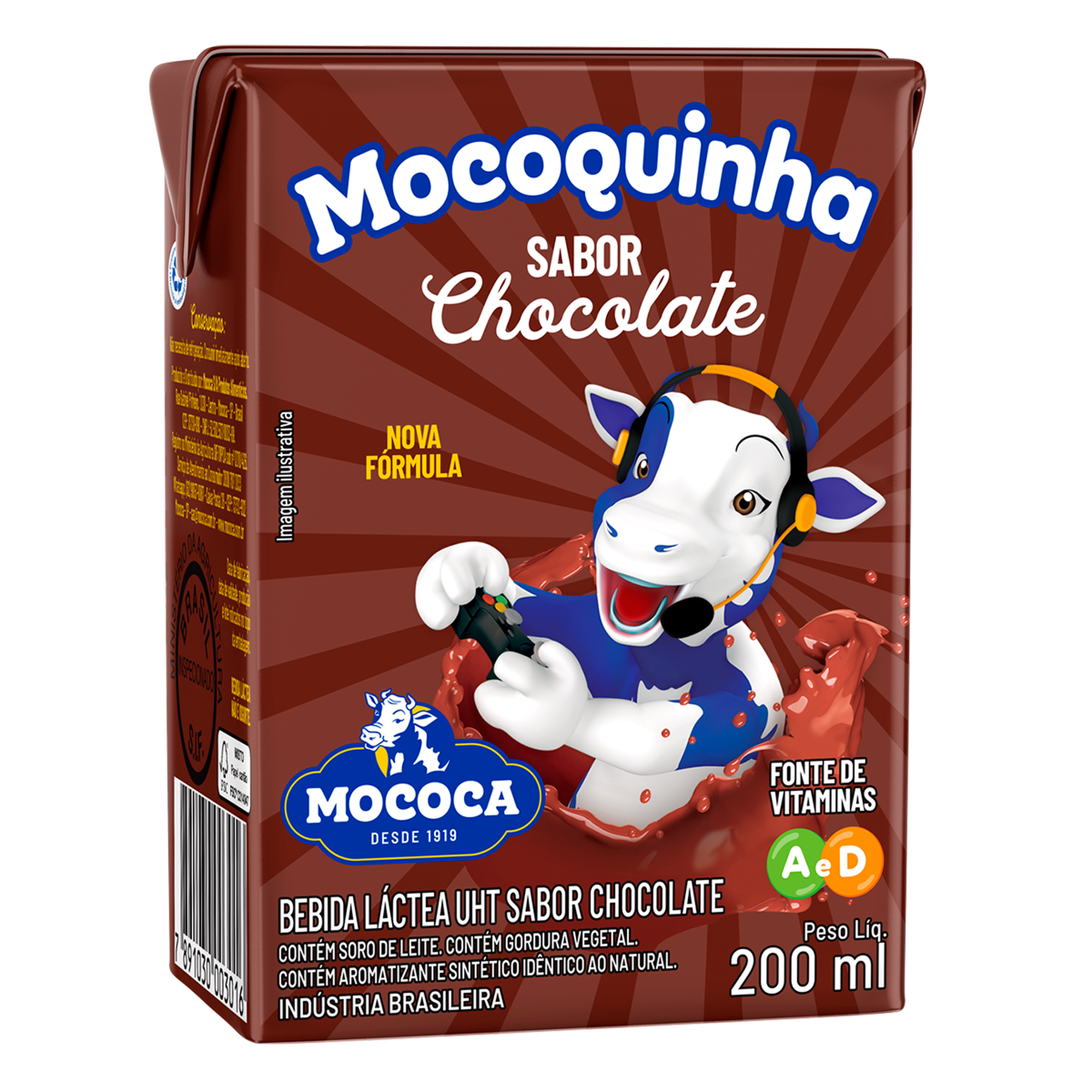 Bebida Láctea Chocolate Mocoquinha Mococa 200ml