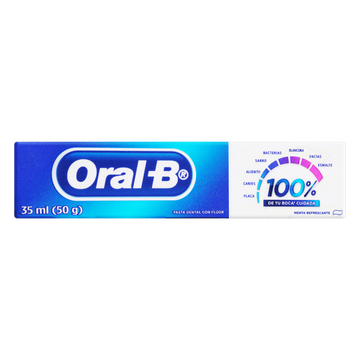 Creme Dental Menta Refrescante Oral-B 100% 50g