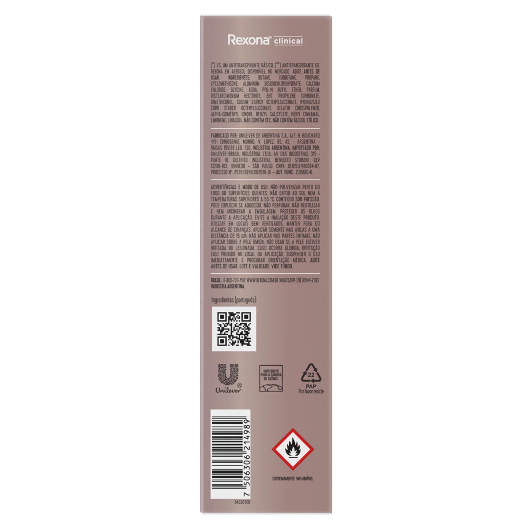 Desodorante Rexona Clinical Extra Dry 150 ml
