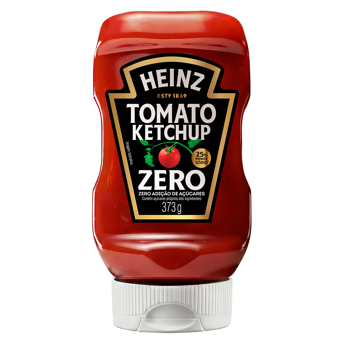 Ketchup Zero Heinz Squeeze 373g
