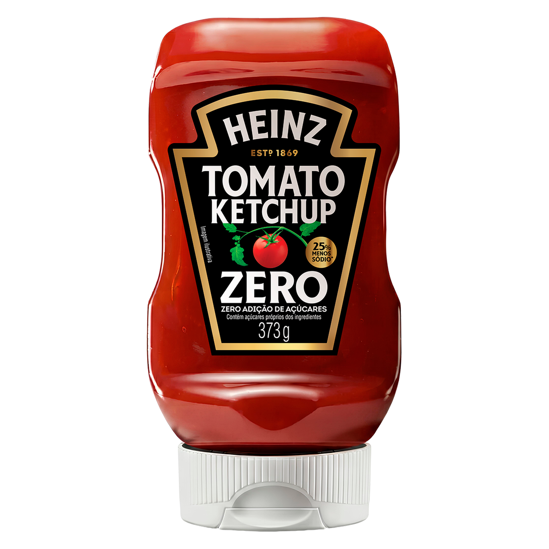 Ketchup Zero Heinz Squeeze 373g