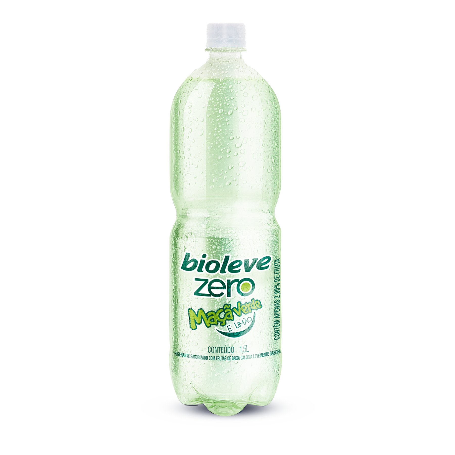 Refrigerante Ma&ccedil;&atilde; Verde e Lim&atilde;o Zero Bioleve Garrafa 1,5l