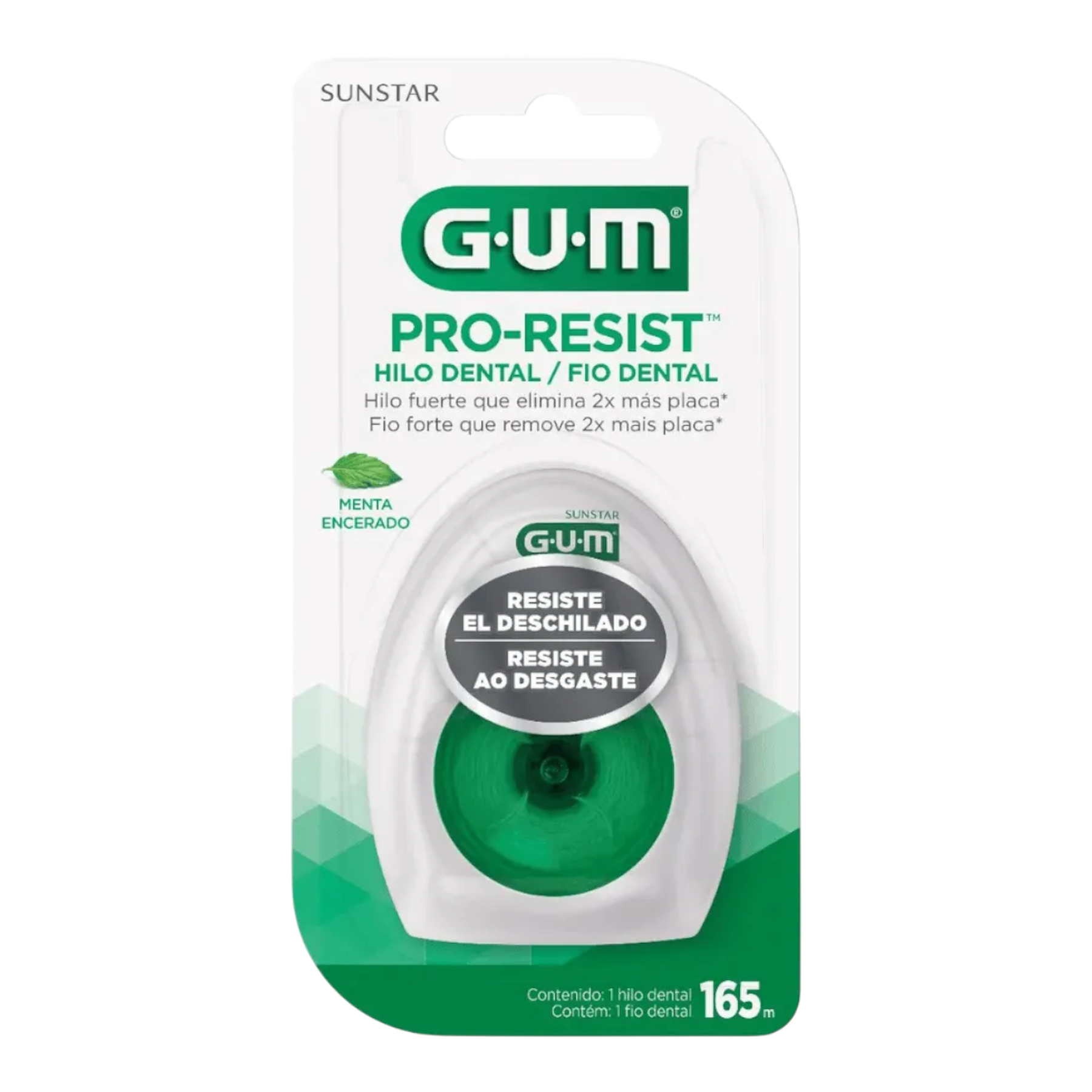 Fio Dental Encerado Menta Pro-Resist GUM 165m