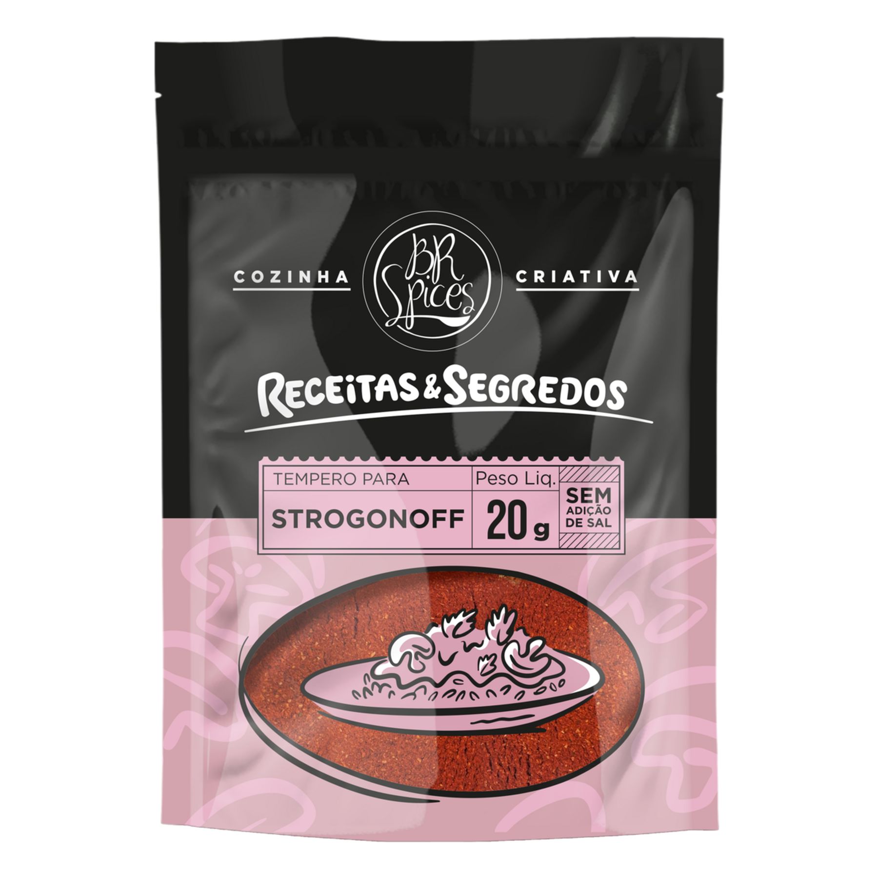Tempero para Strogonoff Receitas e Segredos BR Spices Pouch 20g