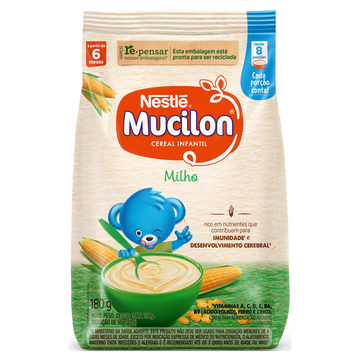 Cereal Infantil Milho Mucilon Nestlé Pacote 180g