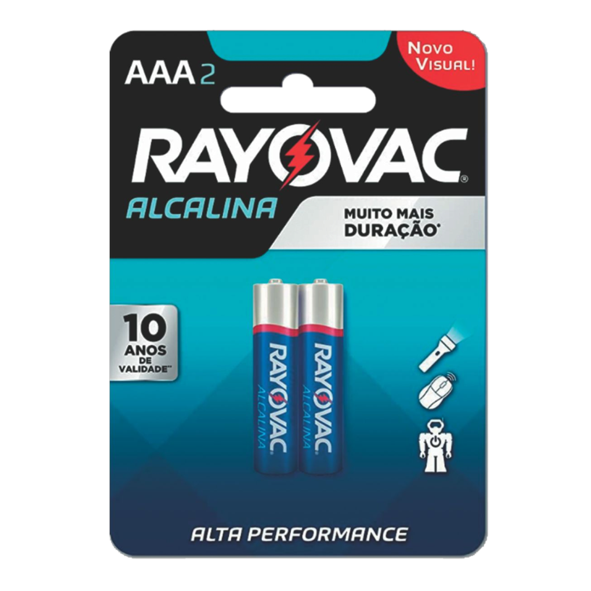 Pilha Alcalina AAA Rayovac C/2 Unidades