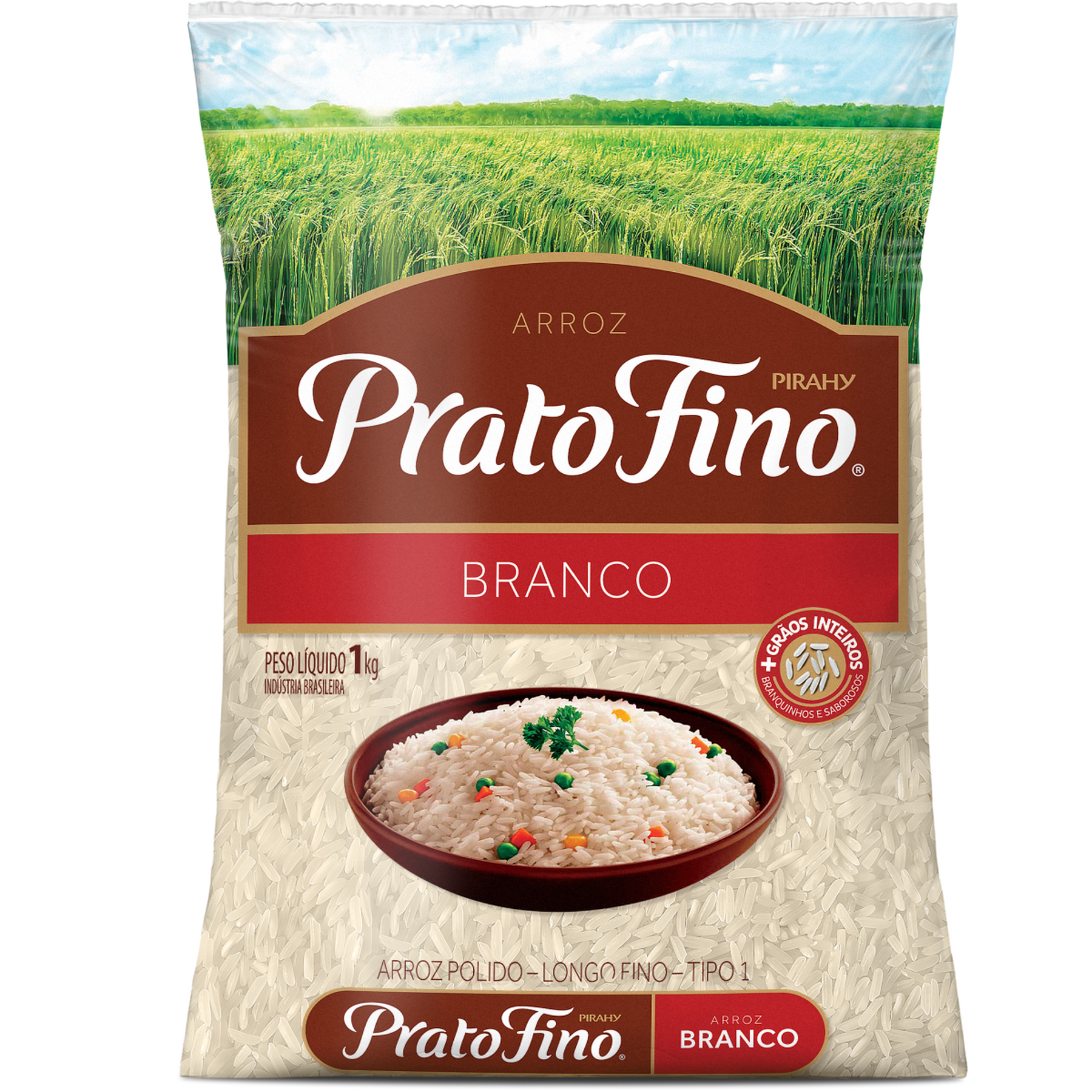 Arroz Prato Fino Pacote 1kg