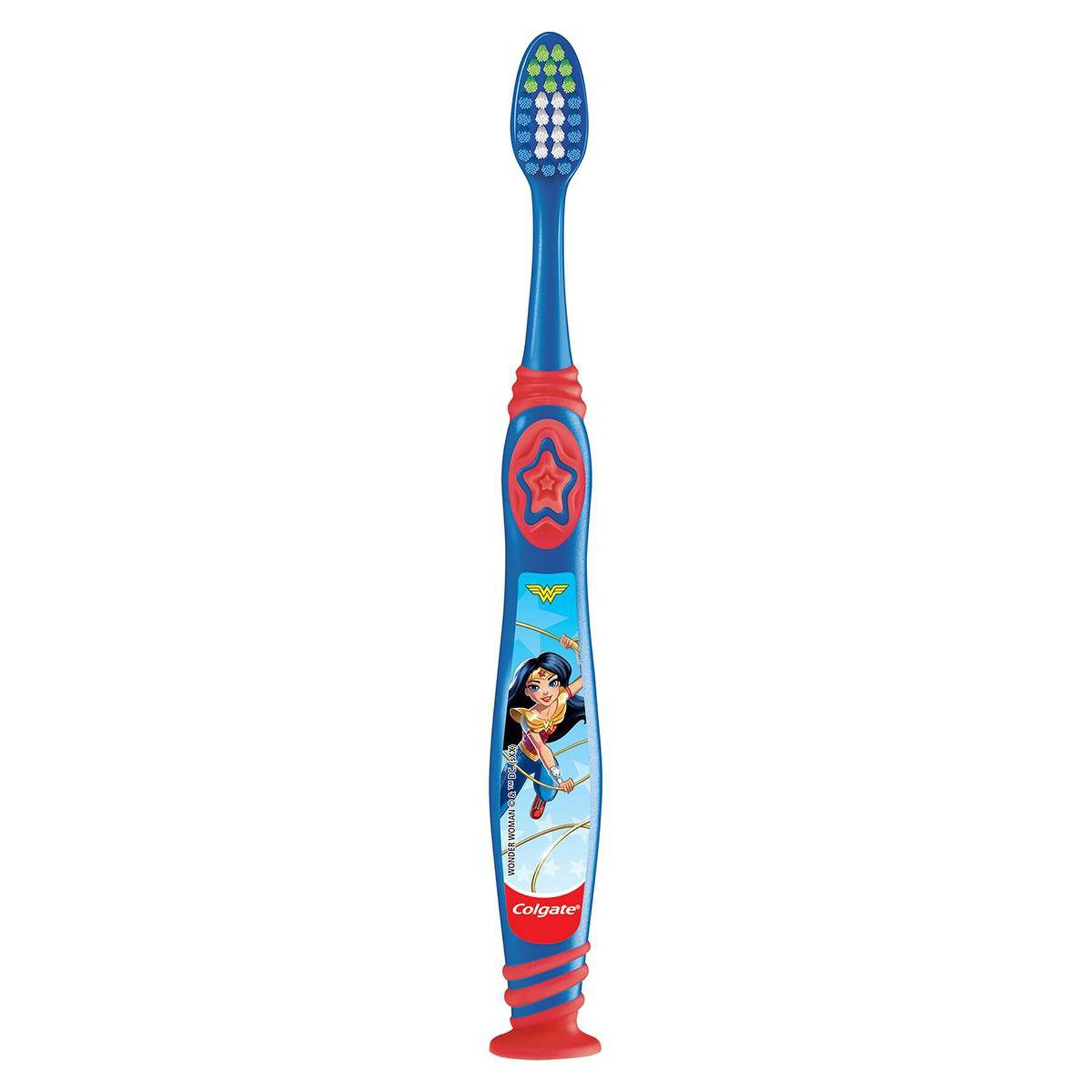 Escova Dental Infantil Extra Suave Justice League Colgate C/2 Unidades