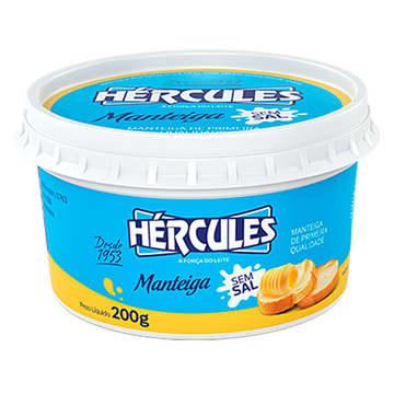 Manteiga Hércules Sem Sal 200g