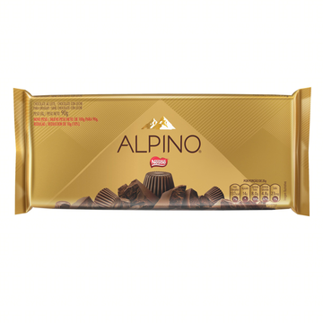 Chocolate ao Leite Nestlé Alpino Pacote 90g
