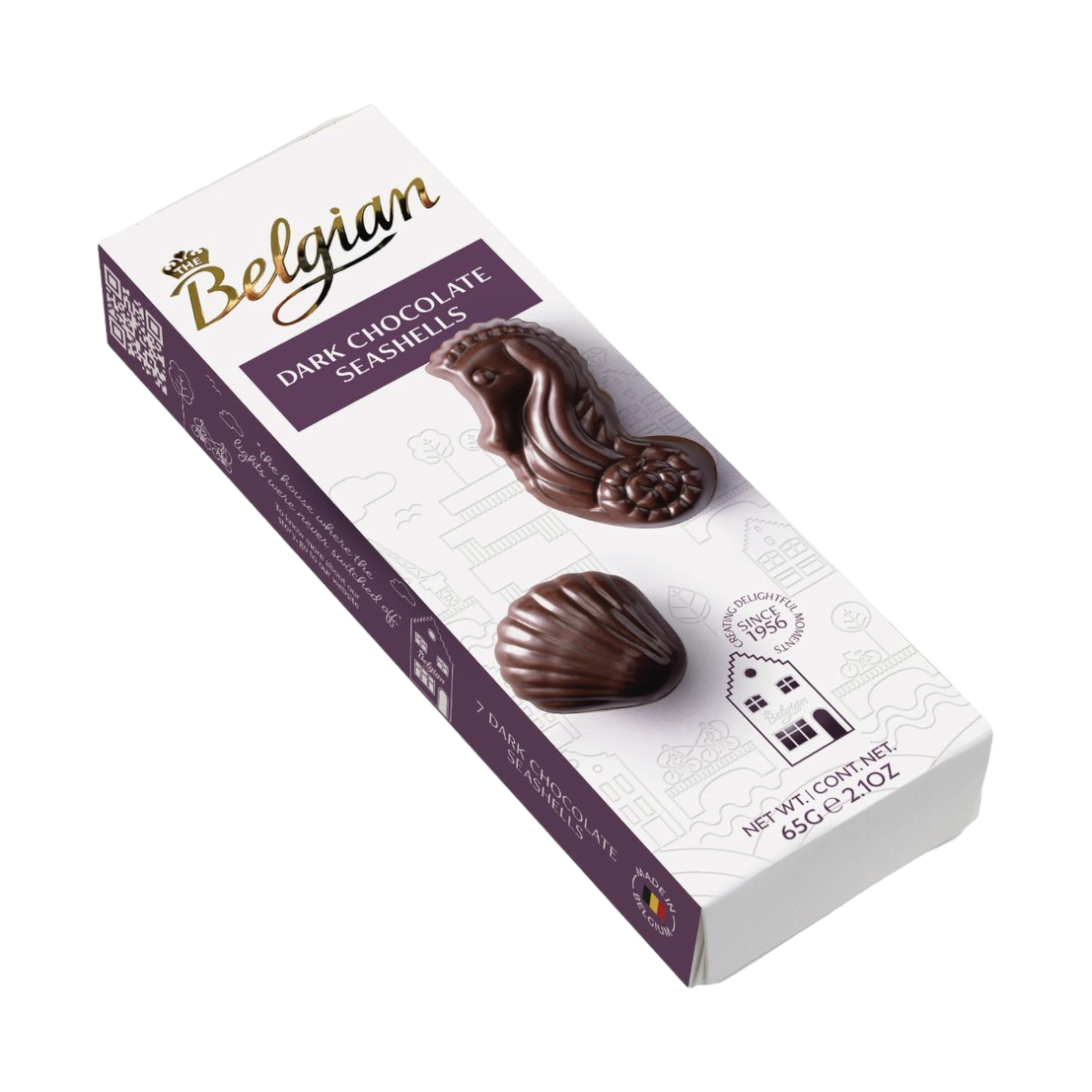 Chocolate Dark Seashells Belgian 65g