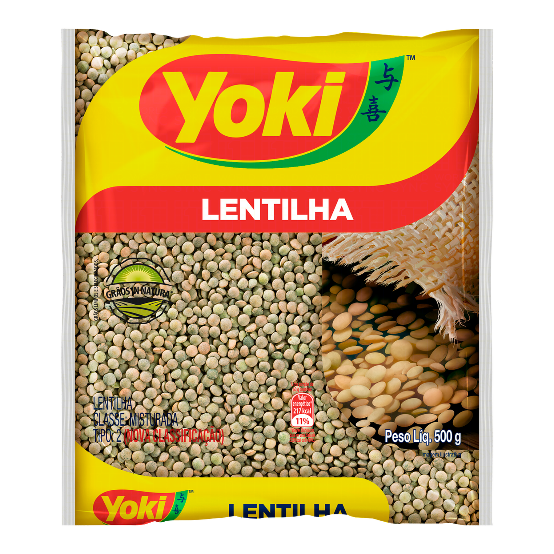 Lentilha Tipo 2 Yoki Pacote 500g