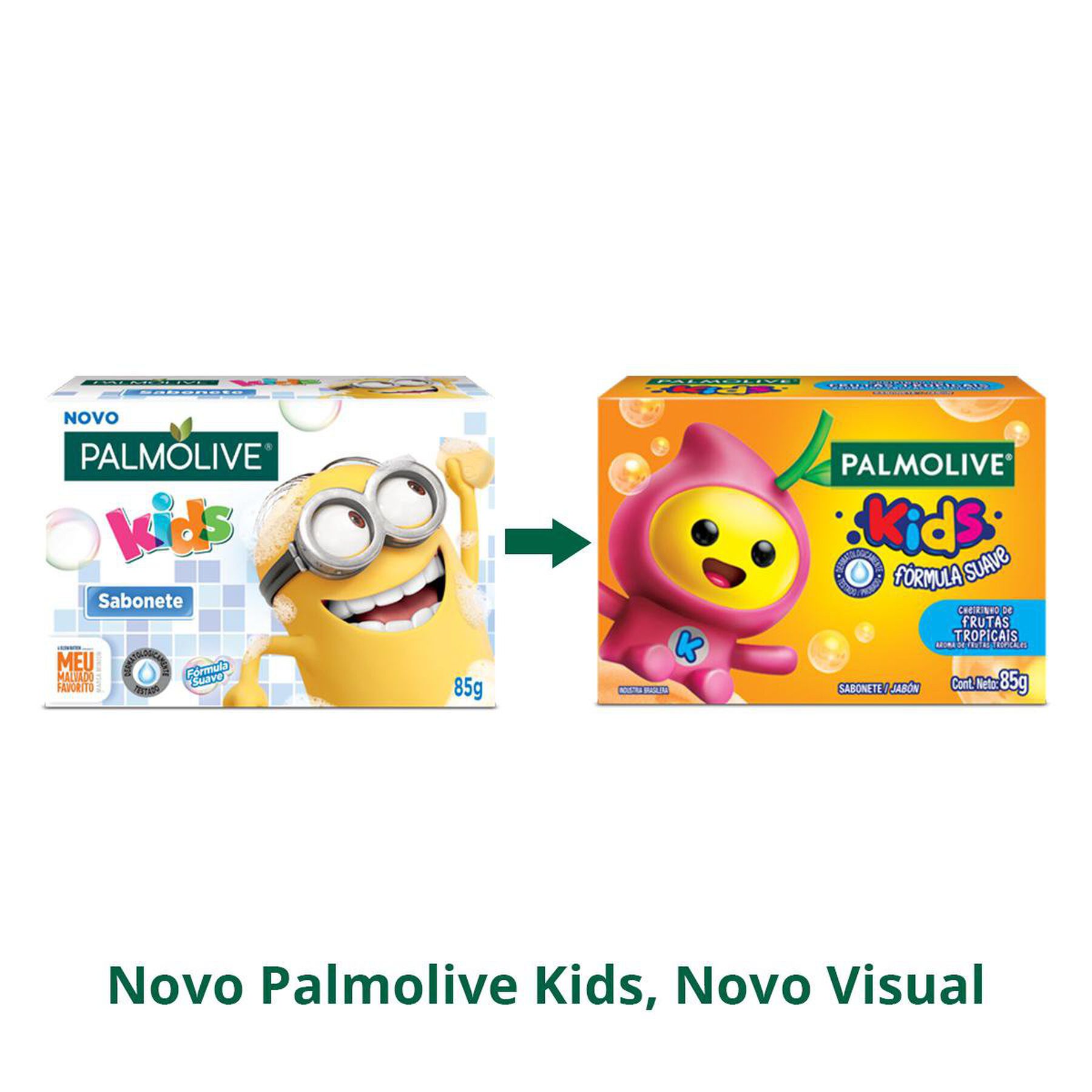 Sabonete Barra Frutas Tropicais Palmolive Kids Caixa 85g