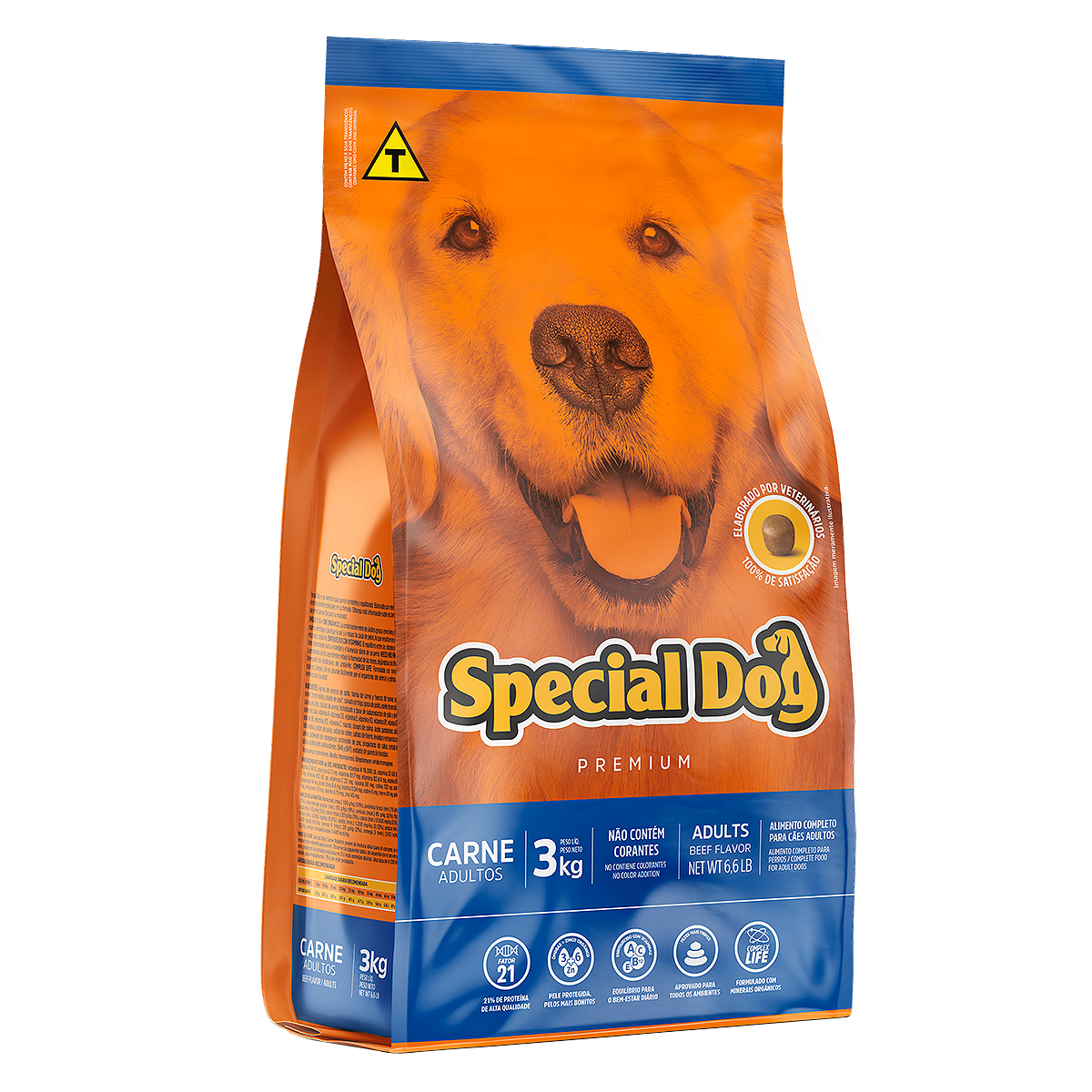 Alimento para C&atilde;es Adultos Carne Special Dog Premium Pacote 1kg