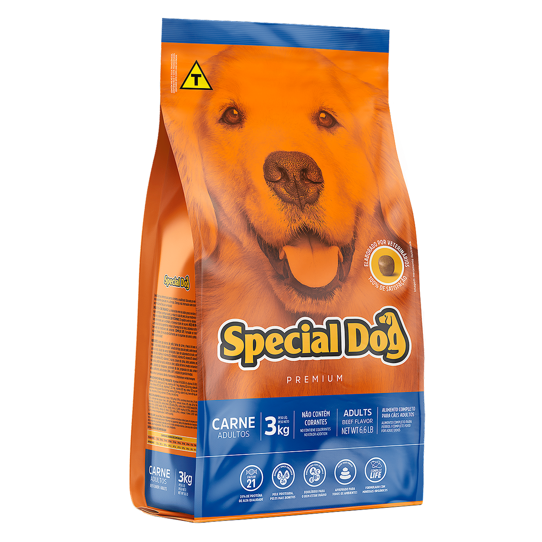 Alimento para C&atilde;es Adultos Carne Special Dog Premium Pacote 1kg