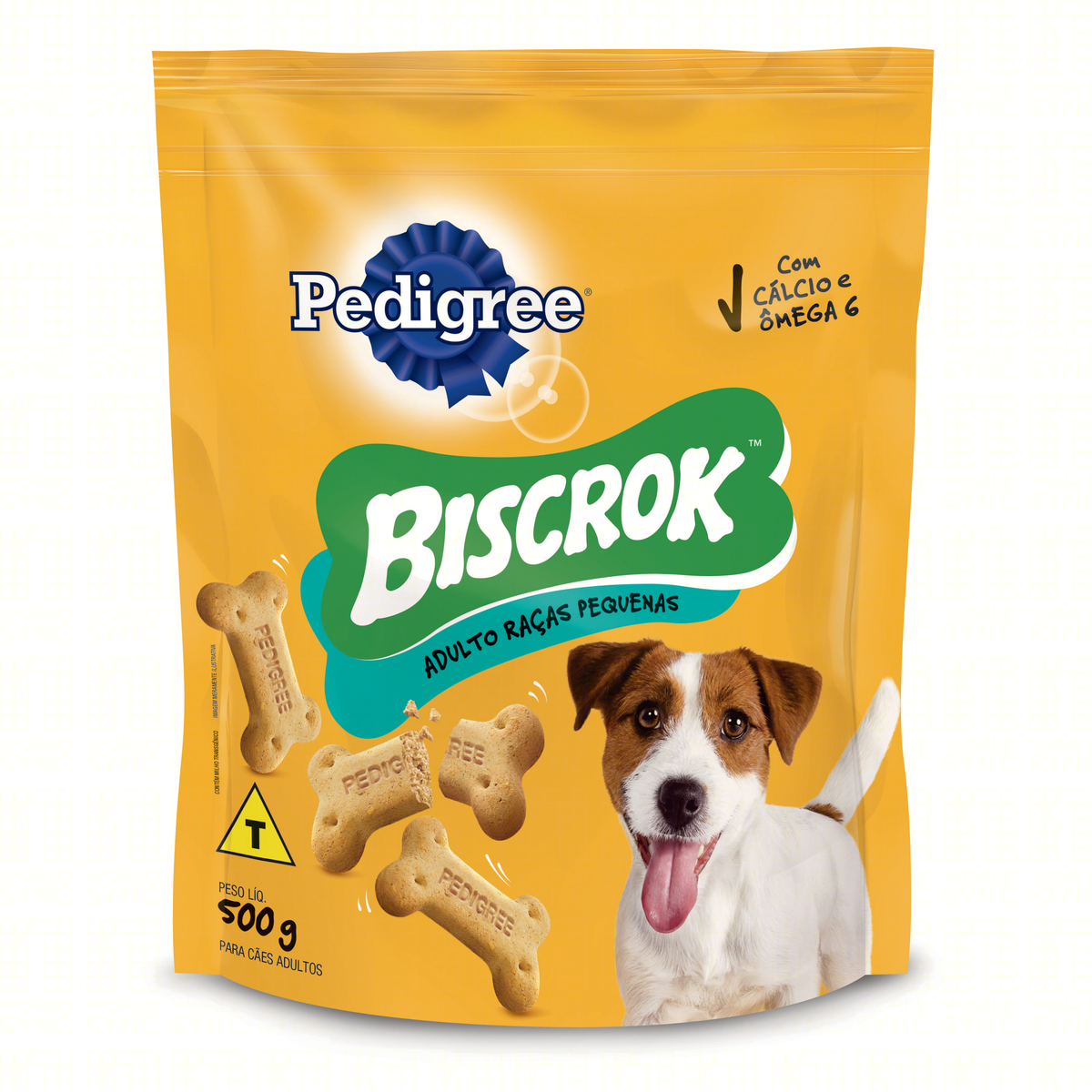 Petisco para C&atilde;es Adultos Ra&ccedil;as Pequenas Pedigree Biscrok Sach&ecirc; 500g