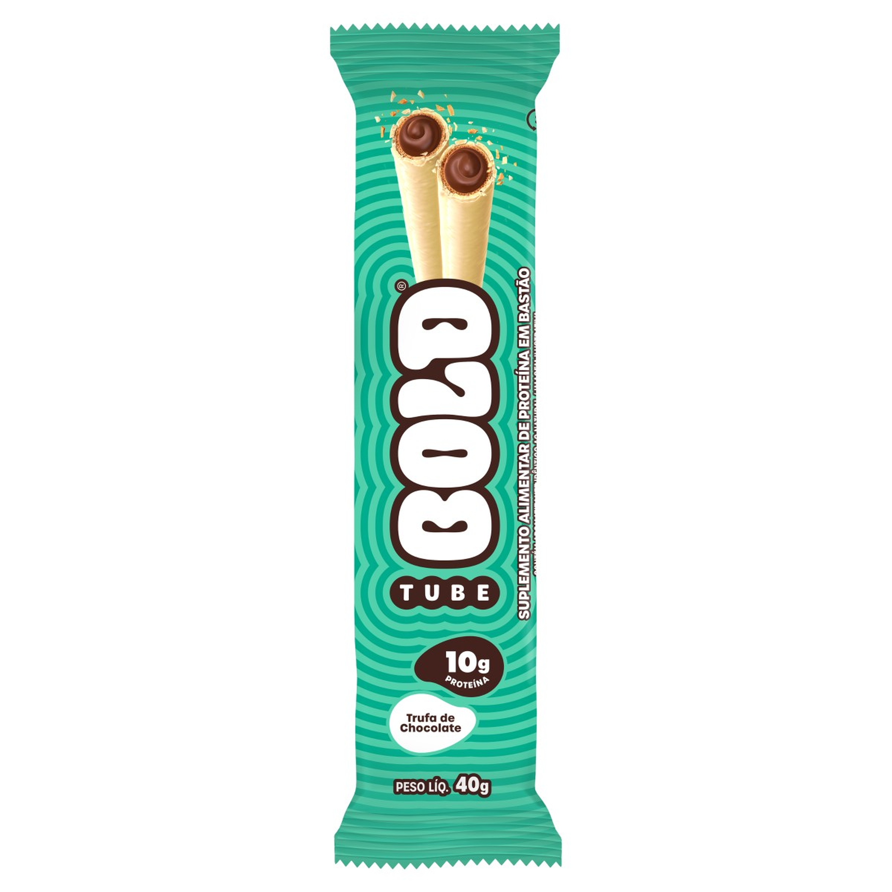 Barra Prote&iacute;na Trufa de Chocolate Bold Tube Pacote 40g