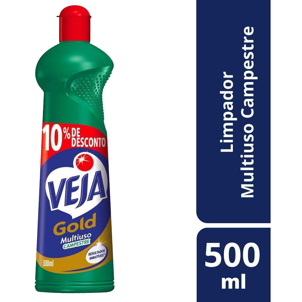 Limpador Multiuso Campestre Veja Gold Squeeze 500ml Gr&aacute;tis 10% de Desconto
