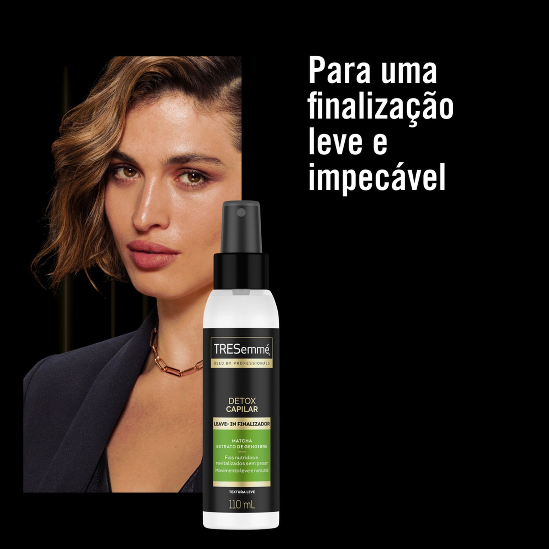 Leave-In Finalizador Detox Capilar Tresemmé Frasco 110ml