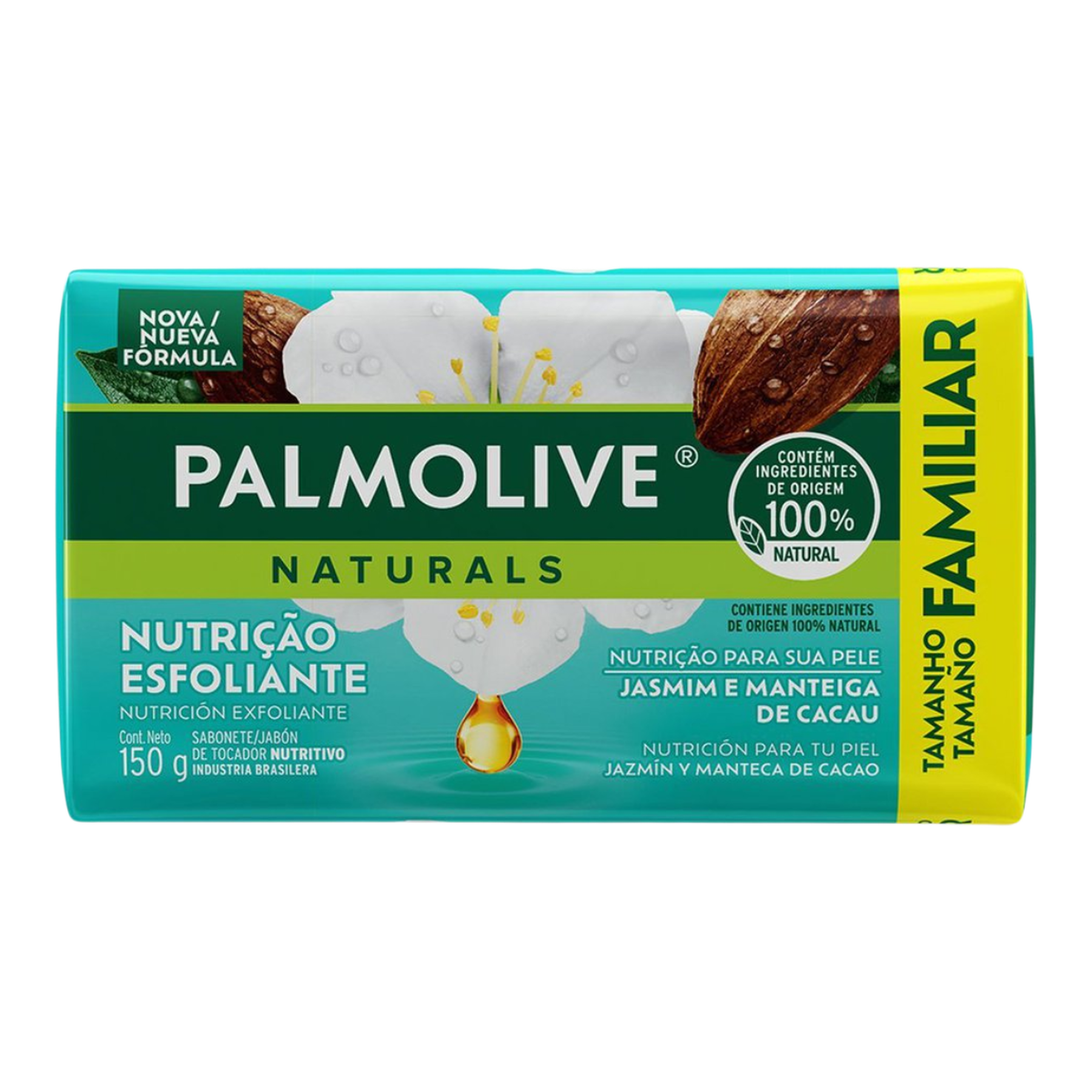 Sabonete Barra Palmolive Naturals Nutri&ccedil;&atilde;o Esfoliante Envolt&oacute;rio 150g