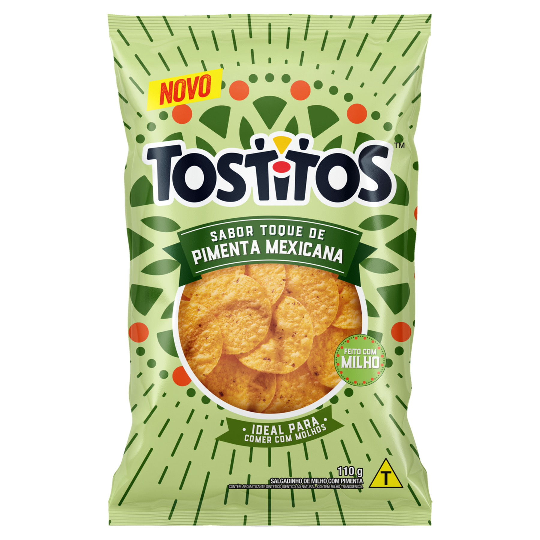 Salgadinho de Milho Toque de Pimenta Mexicana Tostitos Pacote 110g