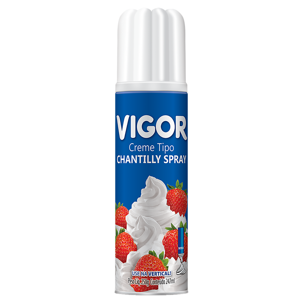 Creme Chantilly Spray Vigor Frasco 250g