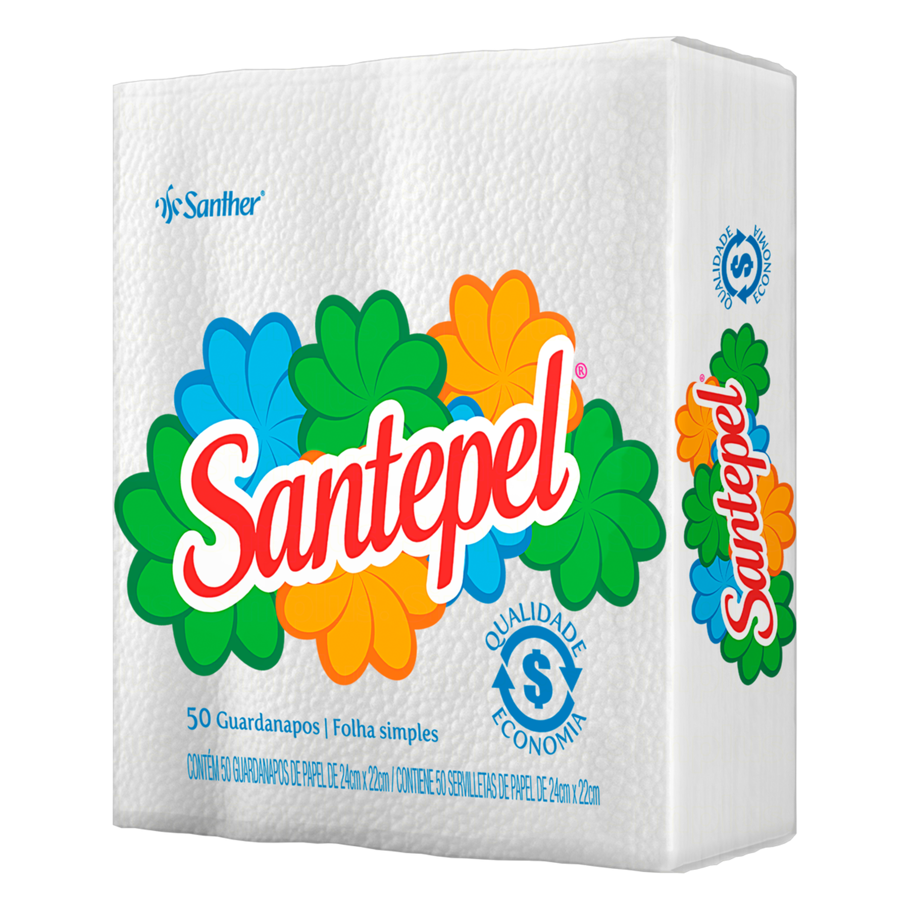 Guardanapo de Papel Santepel Branco Peq 50