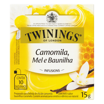Chá de Camomila, Mel e Baunilha Twinings Of London Infusions Caixa 15g C/10 Unidades