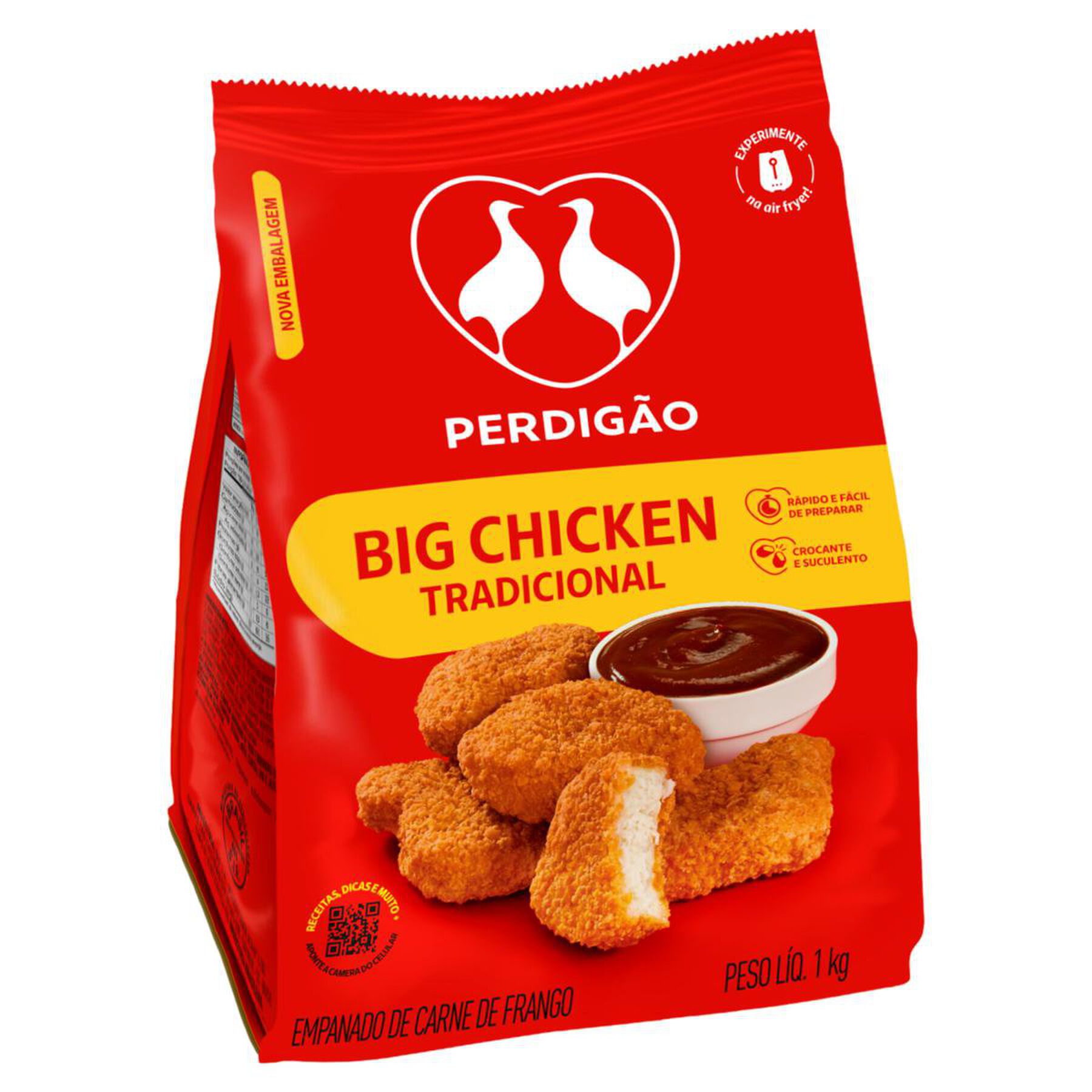 Empanado de Frango Big Chicken Tradicional Perdigão Pacote 1kg