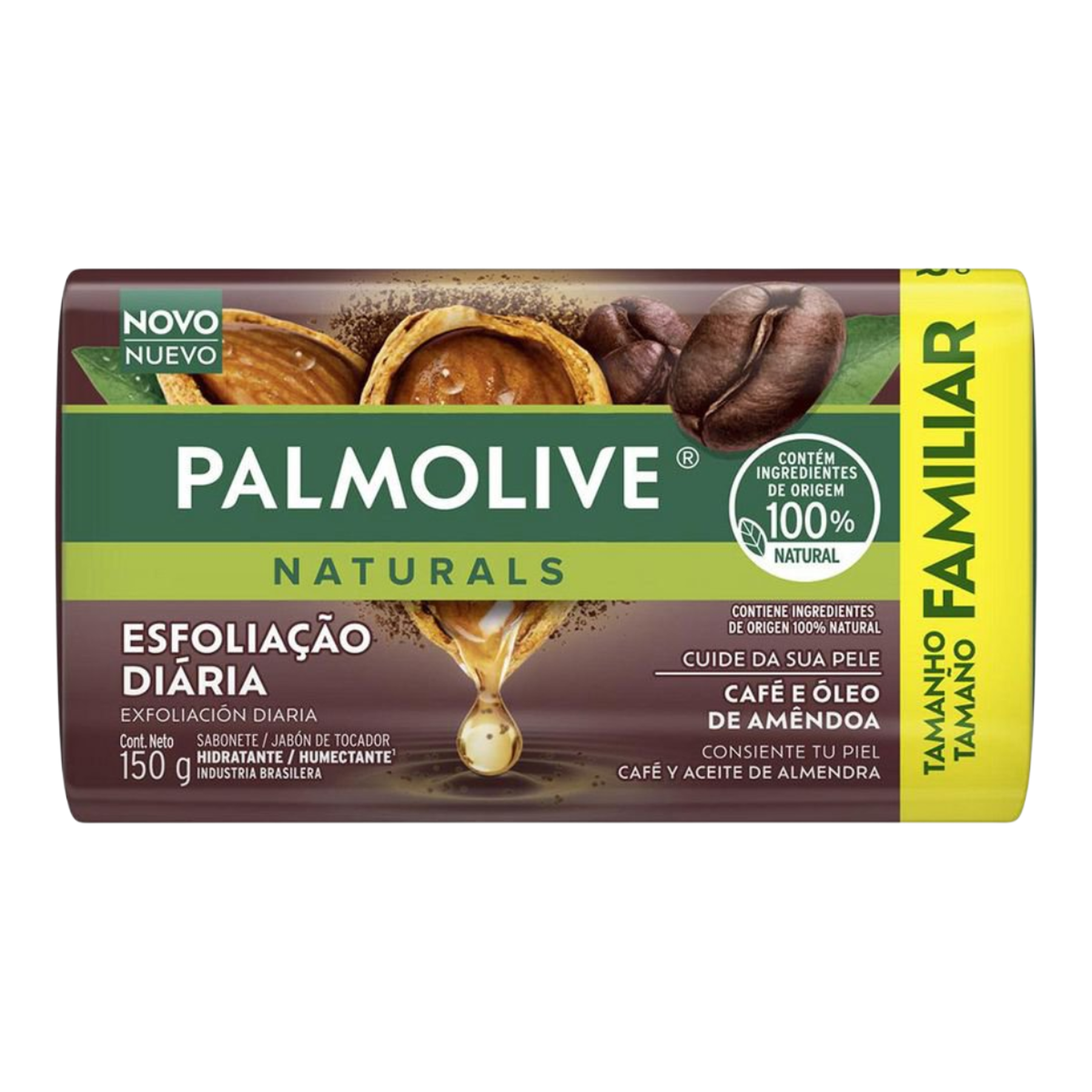 Sabonete Barra Palmolive Naturals Esfolia&ccedil;&atilde;o Di&aacute;ria Envolt&oacute;rio 150g