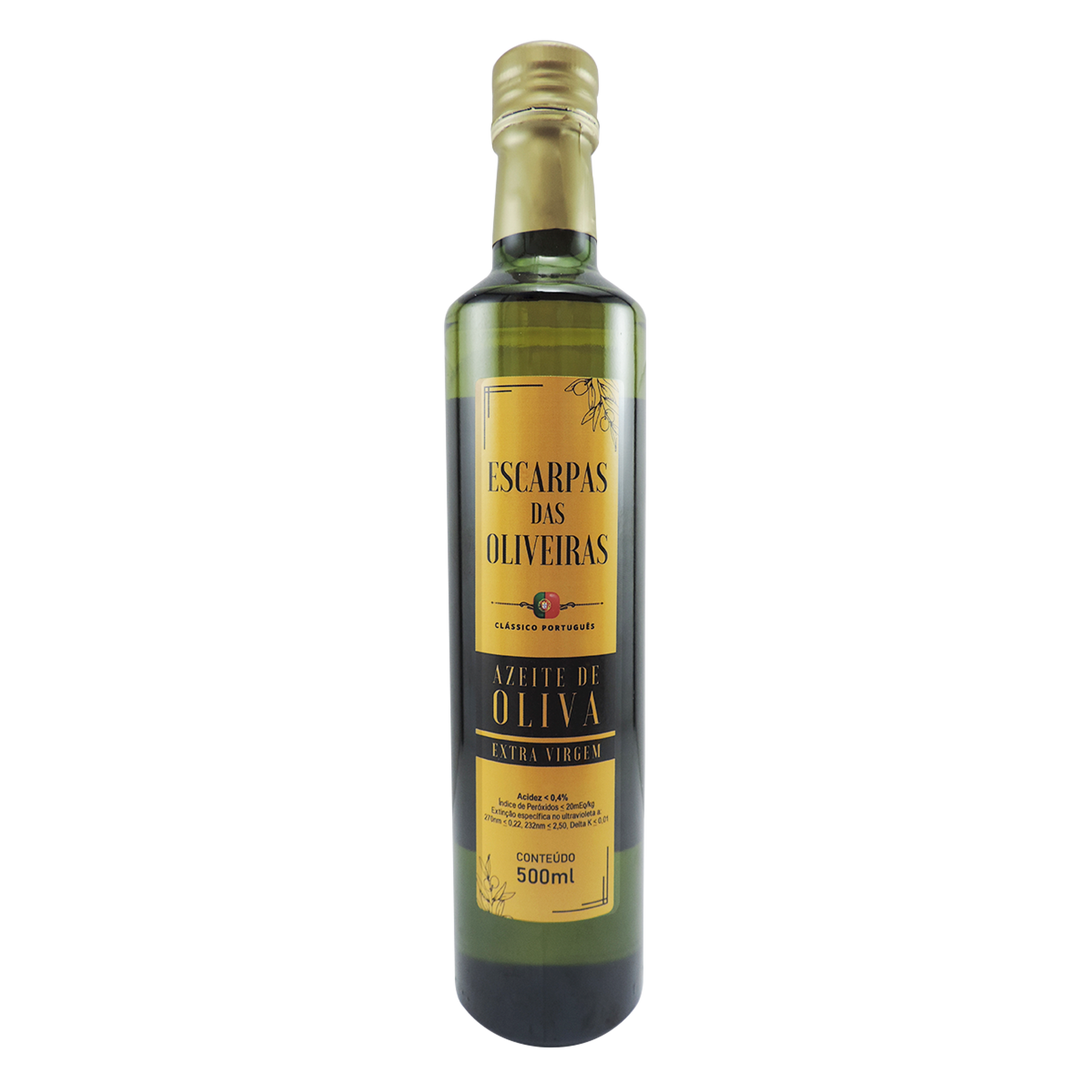 Azeite de Oliva Extra Virgem Escarpas das Oliveiras Vidro 500ml